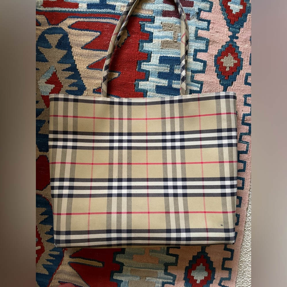Vintage Burberry Check Tote